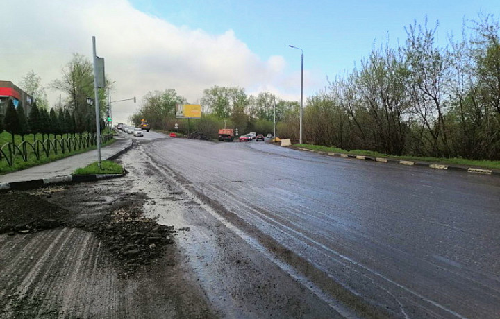 На Щекинском шоссе в Туле ограничат движение авто с 1 мая из-за ремонта