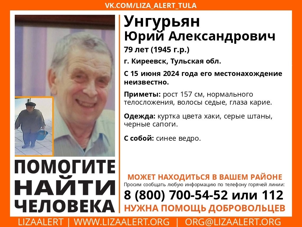 В Киреевске волонтеры продолжают поиск 79-летнего пенсионера с синим ведром  — ТСН 24