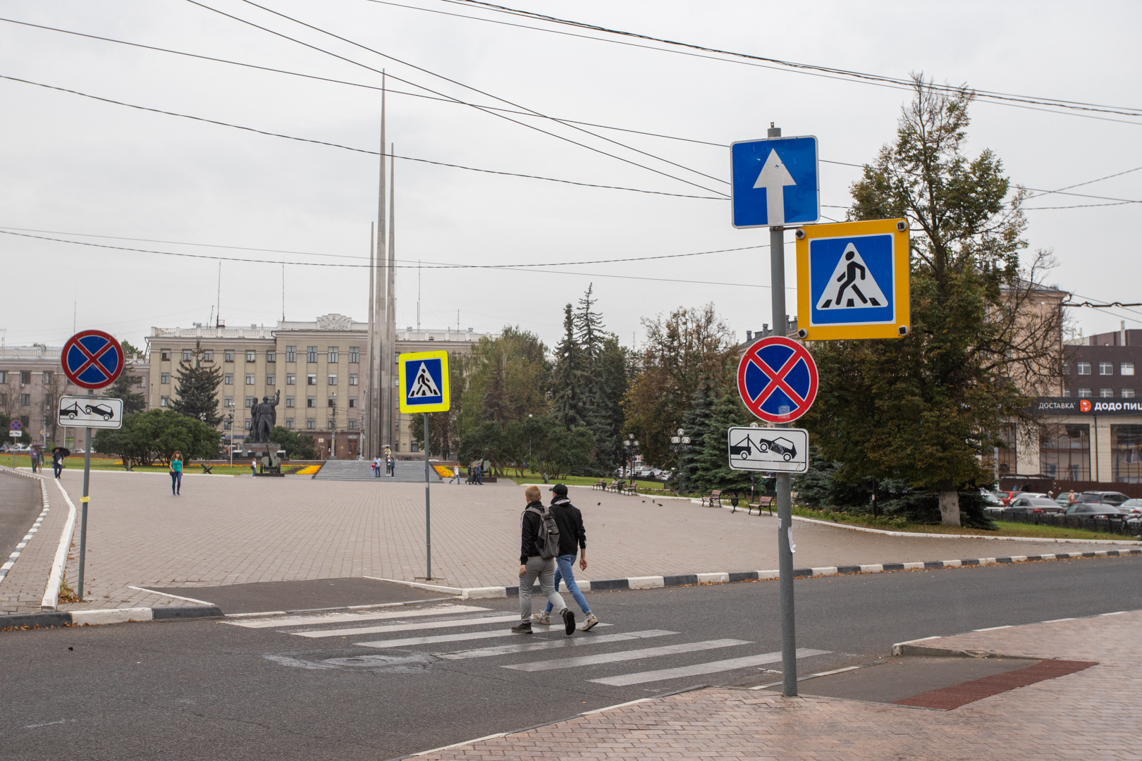 В каких районах Тульской области пешеходы чаще перебегают дорогу в неположенном месте 