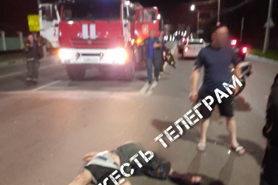 ﻿Мотоциклист сбил пешехода ночью на улице Токарева в Туле