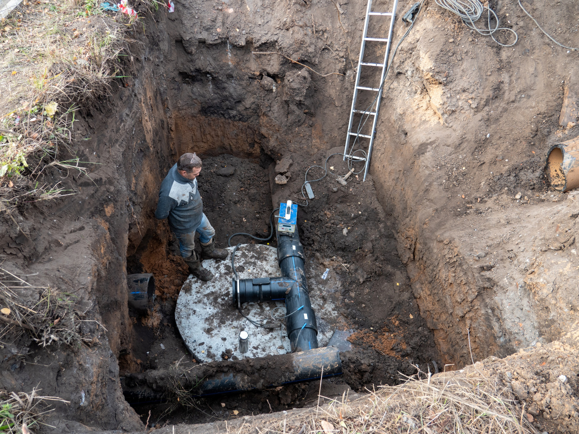 В Узловском районе продолжается капитальный ремонт сетей водоснабжения