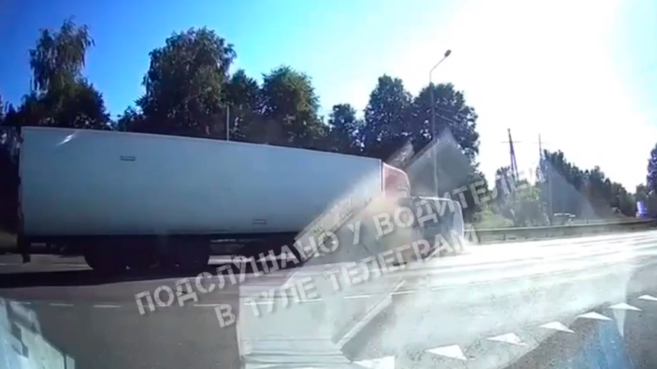 Опубликовано видео смертельного ДТП в Ефремовском районе Тульской области