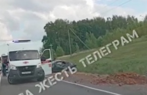 В Ленинском районе Тулы опрокинулась иномарка