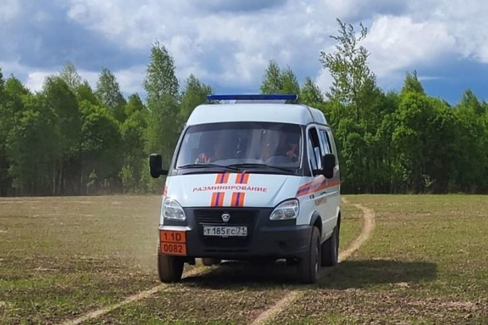Спасатели нашли и обезвредили артиллерийский снаряд на улице Поленова в Туле