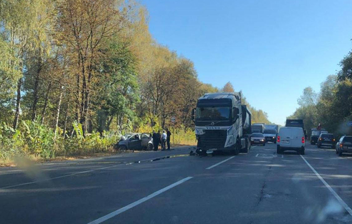 В Узловском районе произошло ДТП с большегрузом