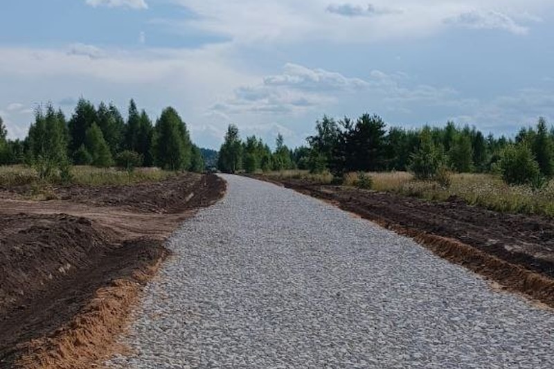 В Ясногорском районе ремонтируют дорогу в деревне Федоровка