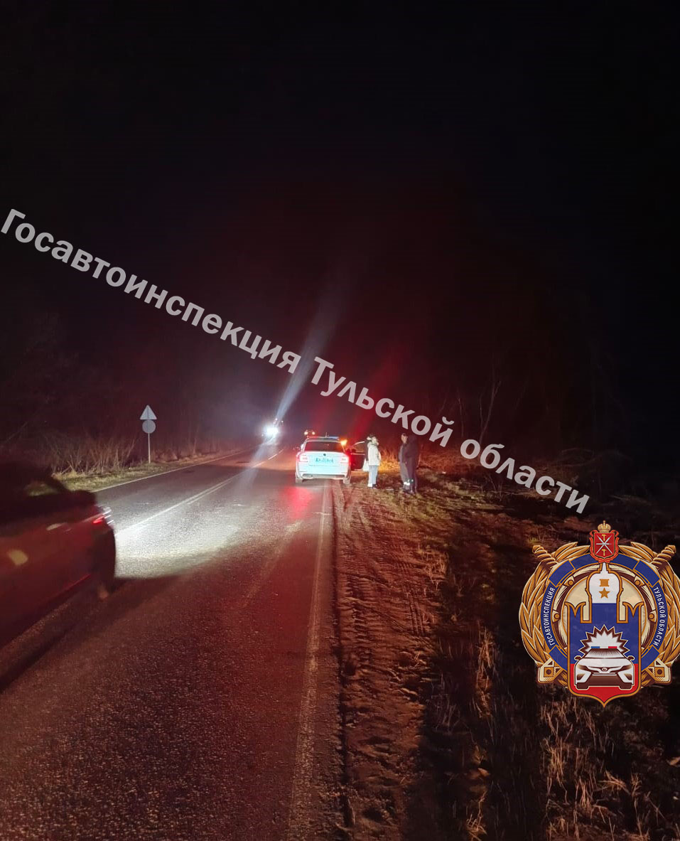В Новомосковске автомобиль сбил пешехода на обочине