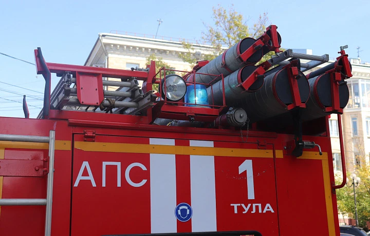 В Туле в микрорайоне Левобережный загорелось поле В Туле в микрорайоне Левобережный загорелось поле