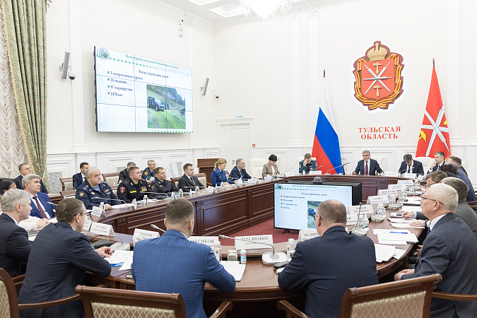 В Туле на заседании комиссии по ЧС обсудили итоги пожароопасного сезона в лесах