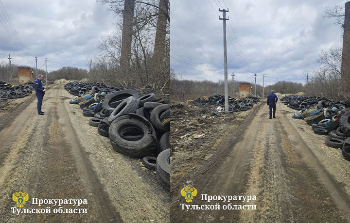 В Донском прокуратура потребовала убрать огромную свалку автомобильных покрышек В Донском прокуратура потребовала убрать огромную свалку автомобильных покрышек