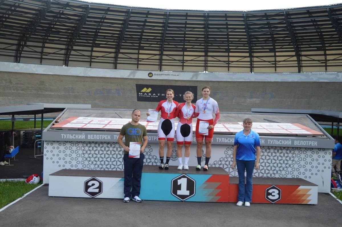 Тульские велогонщики завоевали призовые места в рамках первенства России