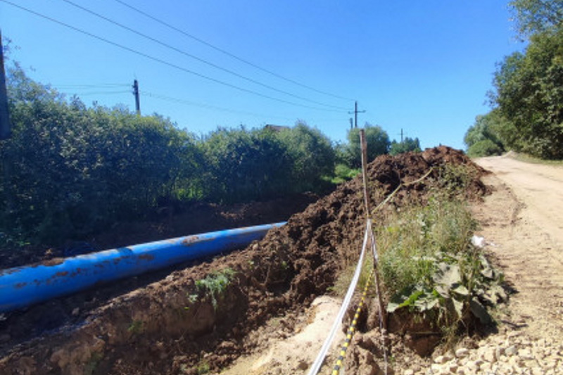 В Туле продолжают строить магистральный водовод от Обидимо-Упкинского водозабора