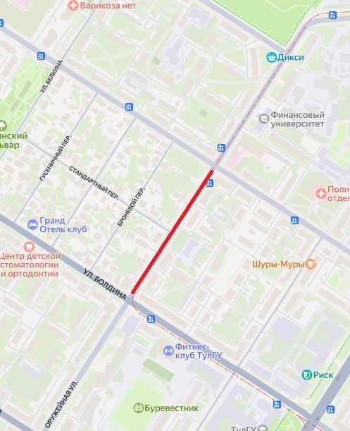 ﻿На улице Оружейной в Туле не будут ходить трамваи с 20 по 21 июля