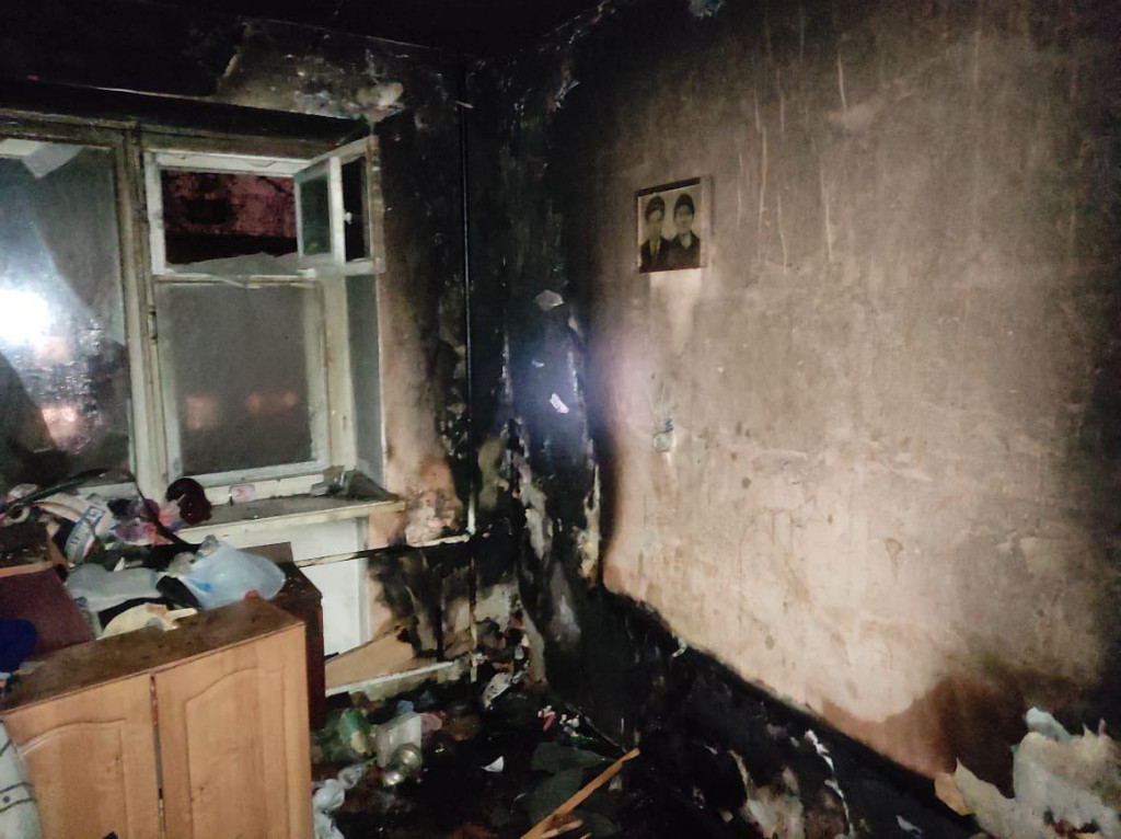 В Киреевске Тульской области сгорела жилая квартира