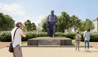 В Туле началось благоустройство сквера Льва Толстого