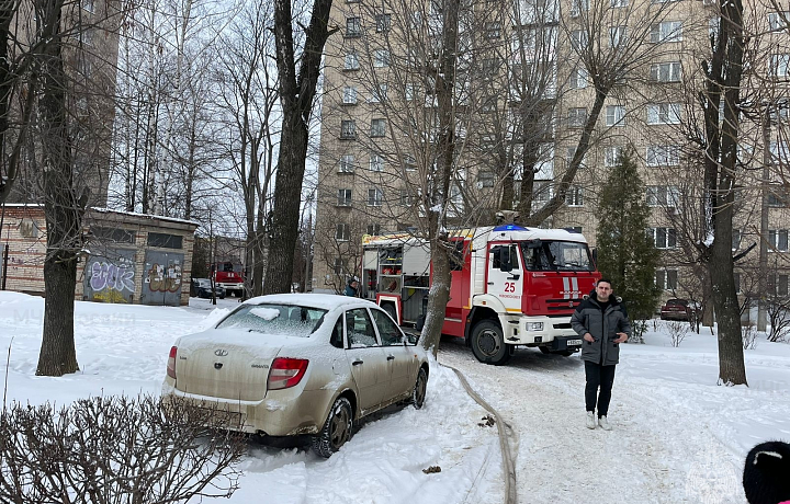 Из пожара в жилом доме на улице Калинина в Новомосковске спасли четыре человека