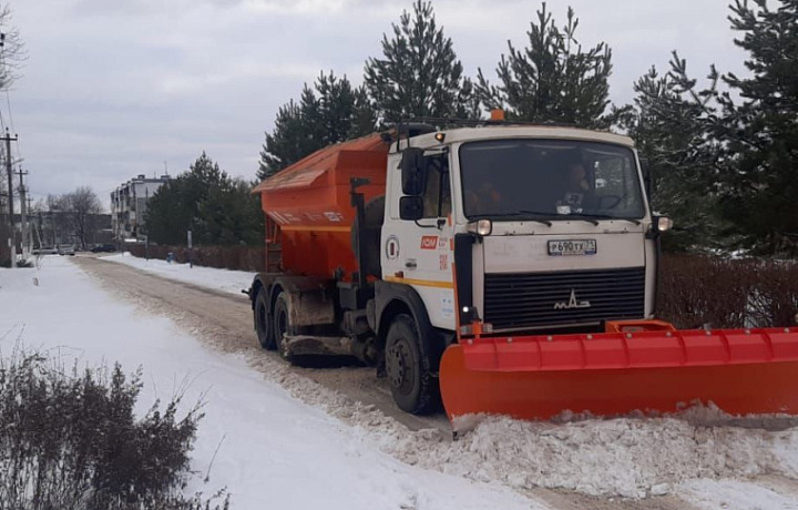 За сутки с улиц Тулы вывезено 124 кубометра снега