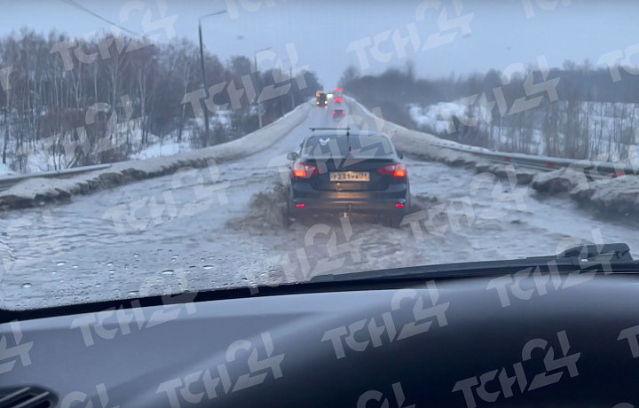 В Туле затопило Щекинское шоссе