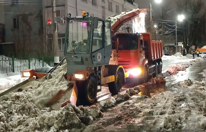 За сутки с улиц Тулы вывезено 772 кубометра снега