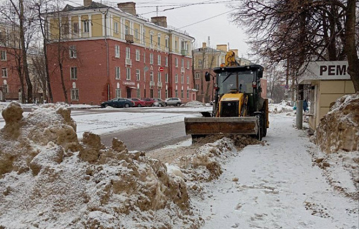 За сутки в Туле убрали 640 кубометров снега