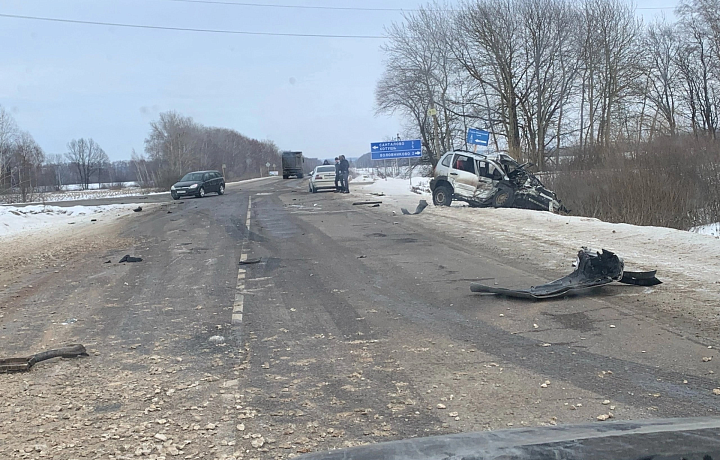 Под Ясногорском водитель «Нивы» погибла в ДТП