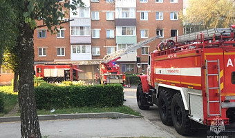 В Щекино произошел пожар в многоэтажке