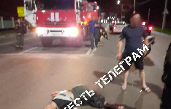 Мотоциклист сбил пешехода ночью на улице Токарева в Туле