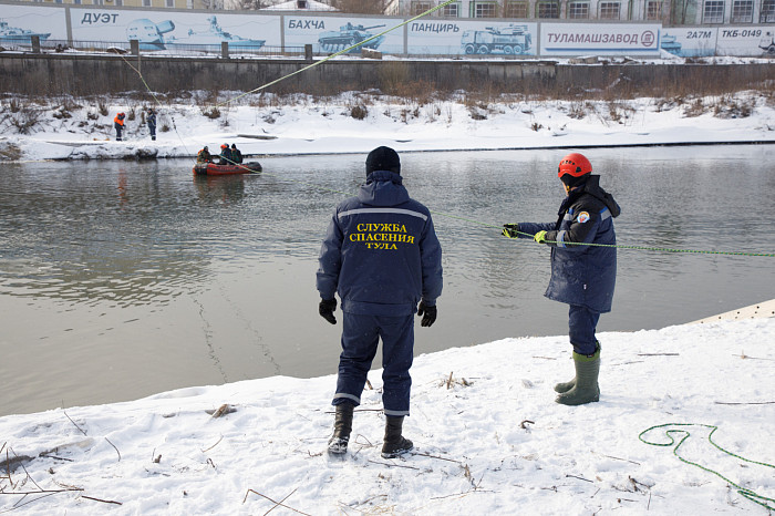 Тульские спасатели показали готовность к действиям во время паводка – Илья Беспалов