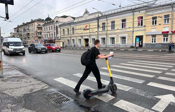 Тульские велосипедисты и самокатчики нарушили ПДД 277 раз за полгода