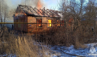 В Кимовском районе из-за курения произошел пожар в частном доме