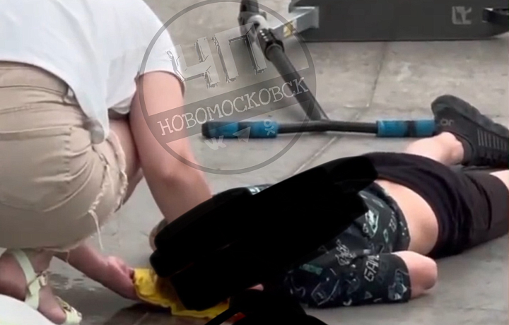 В Новомосковске ребенок разбил голову, катаясь в скейт-парке без защитного шлема