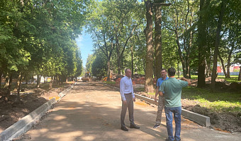 Центральный парк Щекино откроется после благоустройства в конце октября