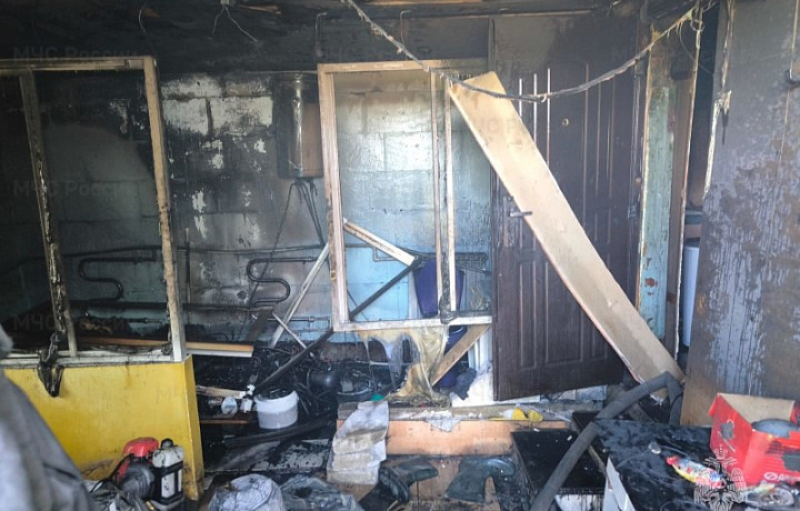 В Богородицком районе Тульской области при пожаре в частном доме пострадал мужчина