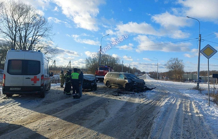 В Тульской области произошло ДТП, есть пострадавшие