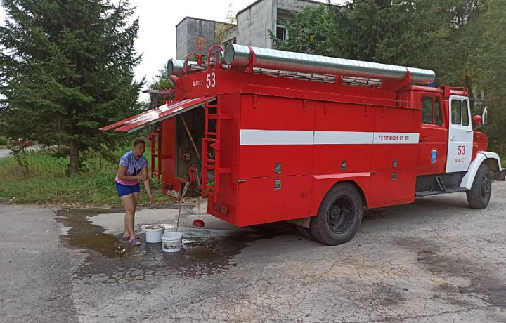 Спасатели организовали доставку технической воды в населенные пункты Киреевского и Кимовского районов