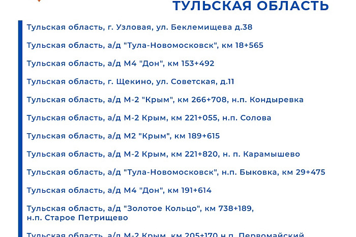 В тульской Госавтоинспекции назвали все точки, где расположены дорожные камеры