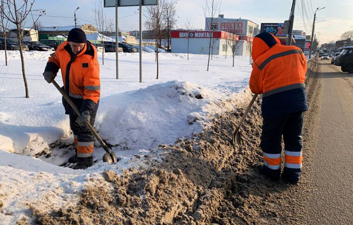 В Туле прочистили ливневую канализацию