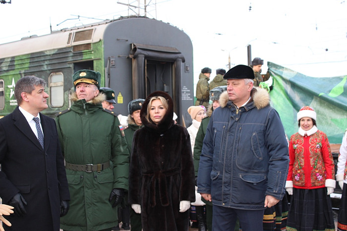 В Туле встретили патриотический поезд Минобороны России «Сила в правде»