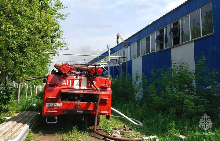 Из пожара на производстве холодильного оборудования в поселке Грицовский Веневского района эвакуировали десять человек
