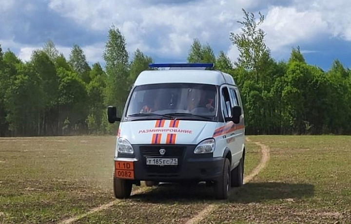 Спасатели нашли и обезвредили артиллерийский снаряд на улице Поленова в Туле