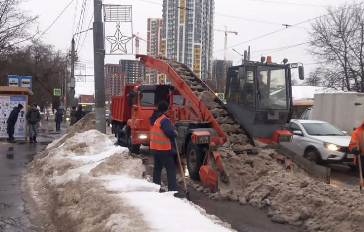 За сутки в Туле израсходовано около 78 тонн противогололедных материалов