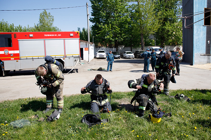 В Туле определили лучшее звено газодымозащитной службы