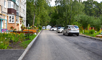 В Щекинском районе продолжается благоустройство дворов