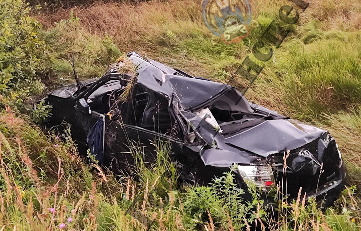 В Киреевском районе водитель Lada Granta погиб на месте ДТП