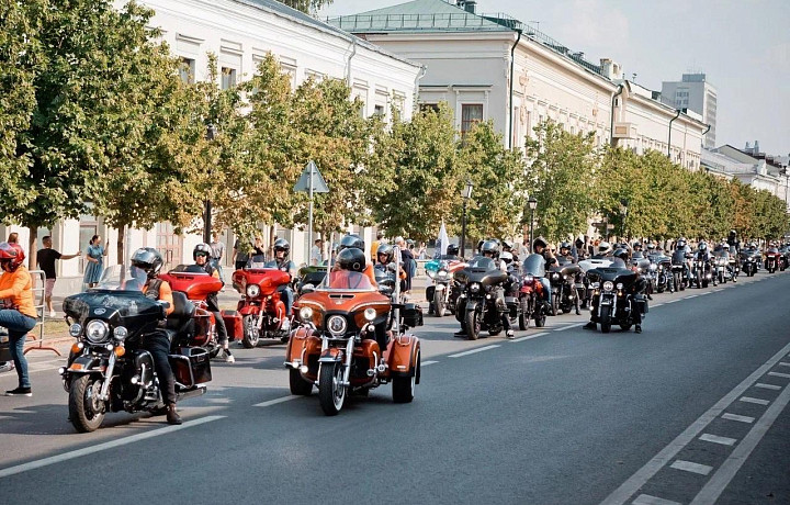 На Казанской набережной соберутся более 500 байкеров со всей России