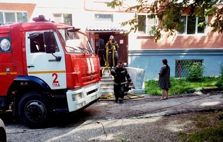 В многоквартирном доме на улице Гагарина в Туле произошел пожар