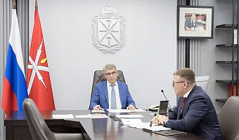 Дмитрий Миляев провел встречу с главой тульского УФАС Виктором Грибко