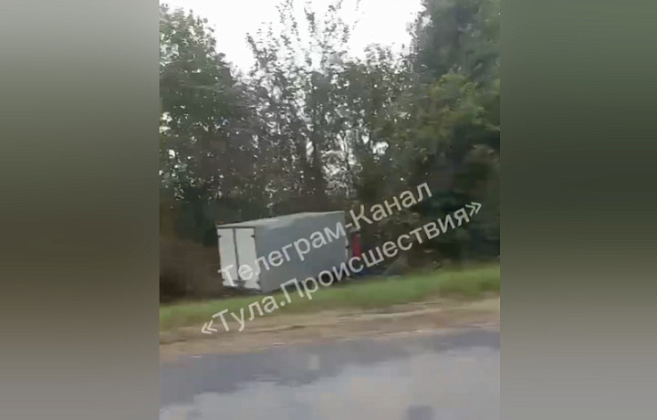 Водитель газели съехал в кювет и врезался в дерево в Щекинском районе