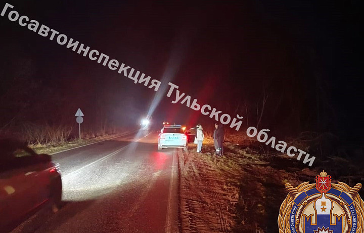 В Новомосковске автомобиль сбил пешехода на обочине