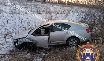 В Кимовском районе водитель автомобиля Ford пострадал в ДТП